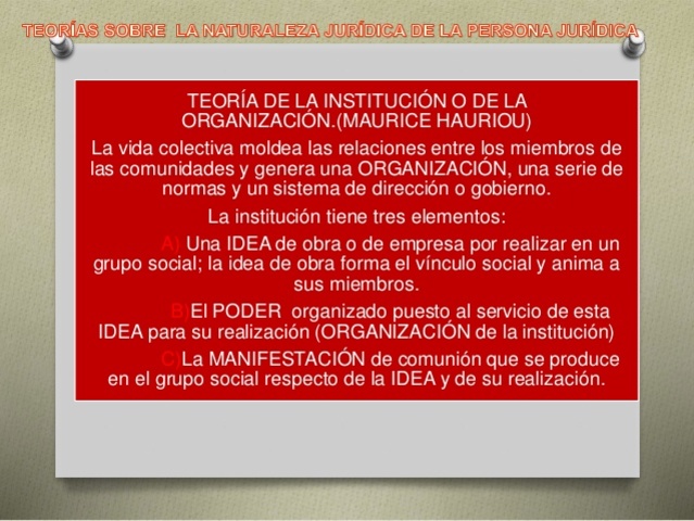 Teoría de la institución