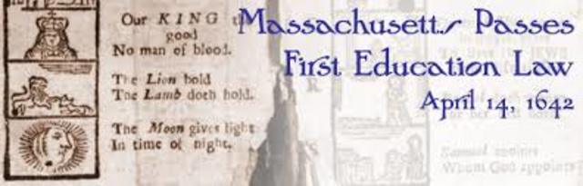 ***First Education Laws: Massachusetts