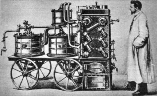 Primera maquina de vapor en las imprentas