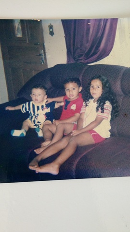 Com o meu irmão vitor e Minha prima Beatriz