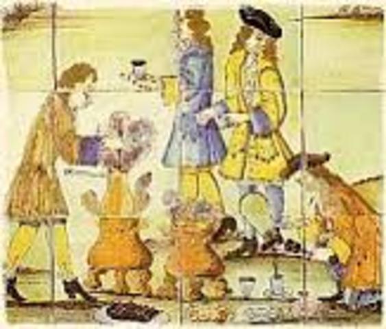 Columbus Introduces Chocolate to the queen and king