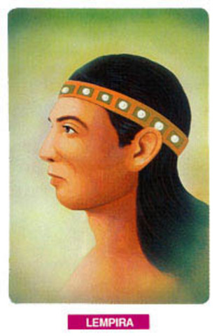 The Spaniards murder Chief Lempira of the Lencas