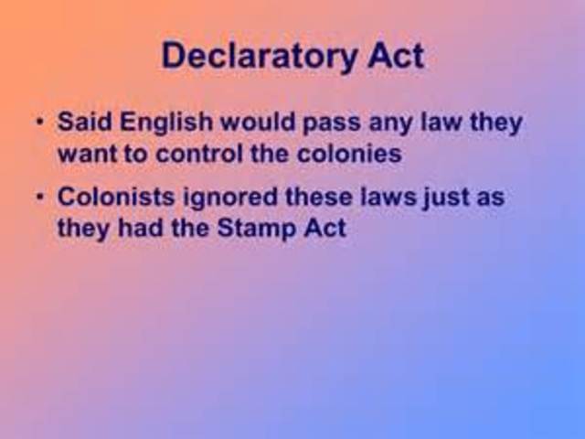 9 Declaratory Act