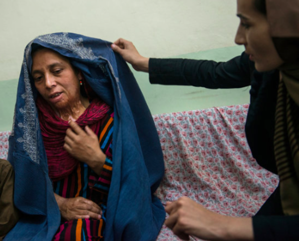 Ms. Weera came to check on Parvana's mom to get her up and help her not be depressed anymore