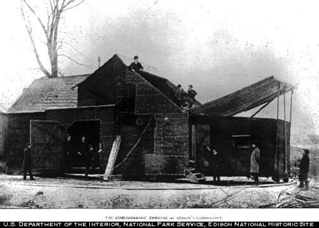 The first motion picture studio "Black Maria"