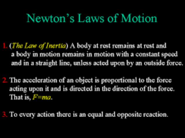 Newton's Three Laws of Motion
