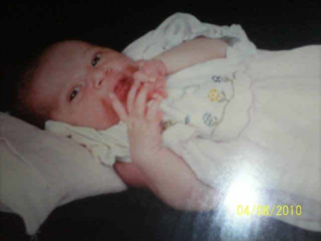 cuando tenia 2 semanas de nacida