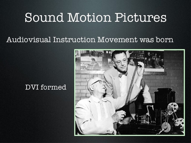Audiovisual Instruction movement(1920-1930s)