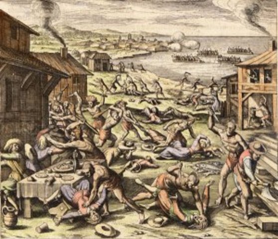 Powhatan Attack Virginia Colonists