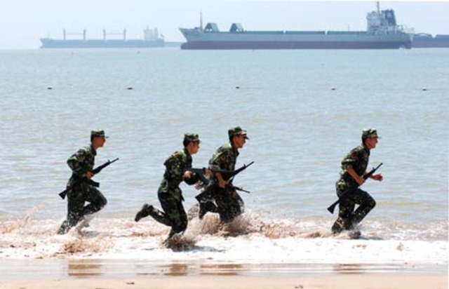 Simulating invasion of Taiwan