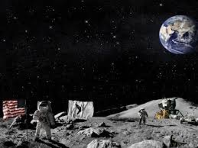 El hombre llega a la Luna