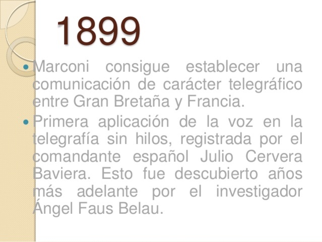 Primeras comunicaciones