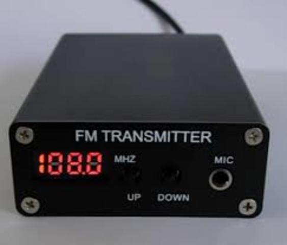The FM transmitter is made