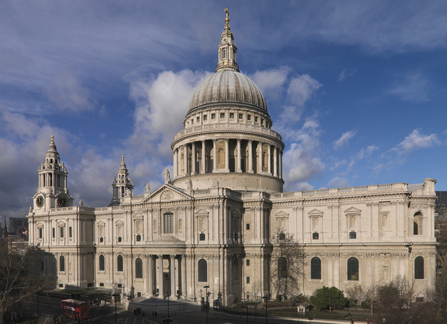 Sir Christopher Wren's St Paul's Cathedral is completed