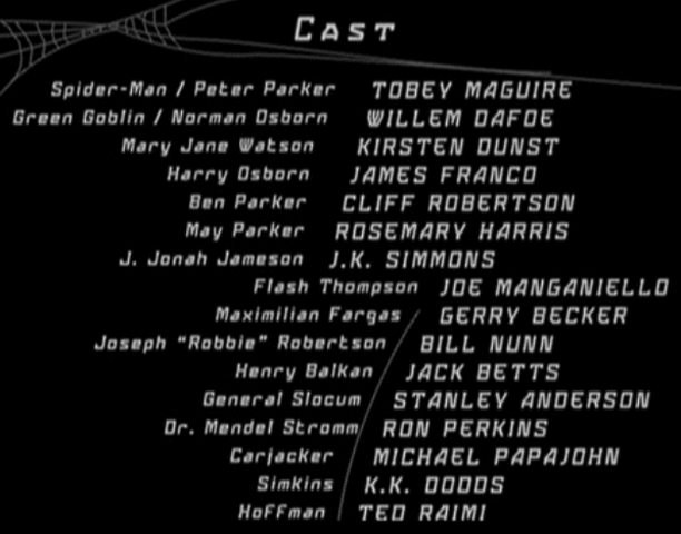 Credits Added to Films