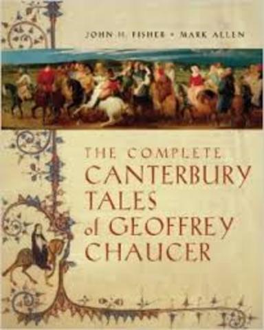 Chaucer writes The Canterbury Tales