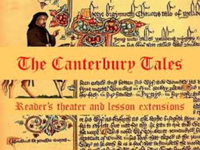 Chaucer writes The Canterbury Tales