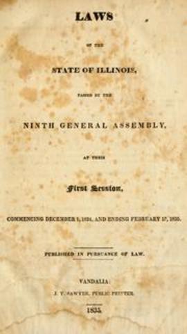 Abraham es eligido pasa ser general de la asemblea de illionois