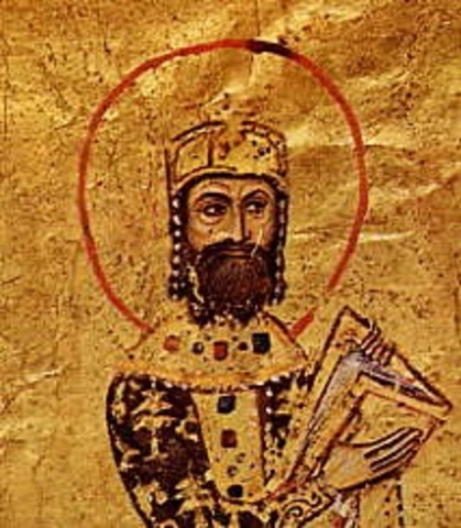 Emperor Alexios I contacts Pope Urban II for miliatry help in the Middle East
