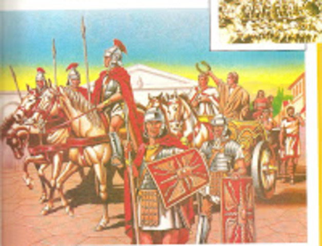 La edad antigua hace 2000 años es la epoca de los romanos