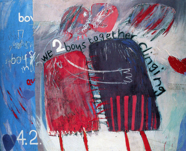 David Hockney- 'We Two Boys Together Clinging'