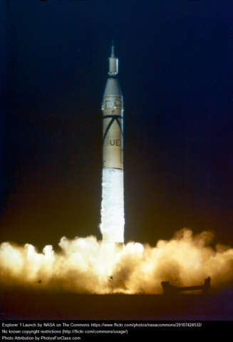 USSR launches Sputnik 1