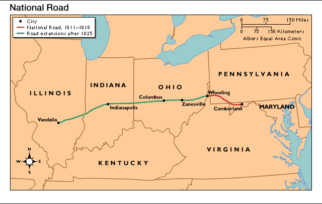 the national road was built