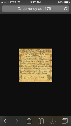 The Currency Act of 1751