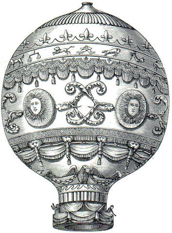 Montgolfier rediscovered the hot air balloon