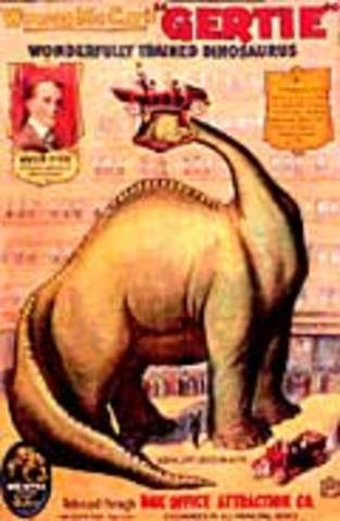 Gertie the Dinosaur is a 1914 animated short film by American cartoonist and animator Winsor McCay. It is the earliest animated film to feature a dinosaur.