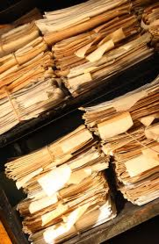 paper is first mass-produced in Spain