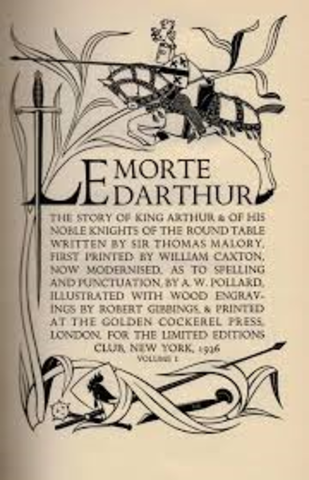 first printing of Le Morte d’Arthur