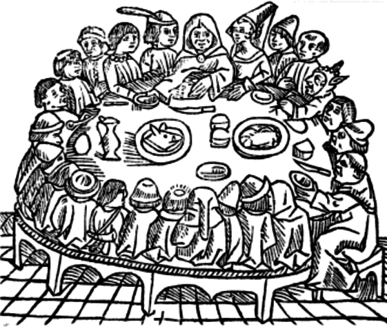 1387 Chaucer writes The Canterbury Tales