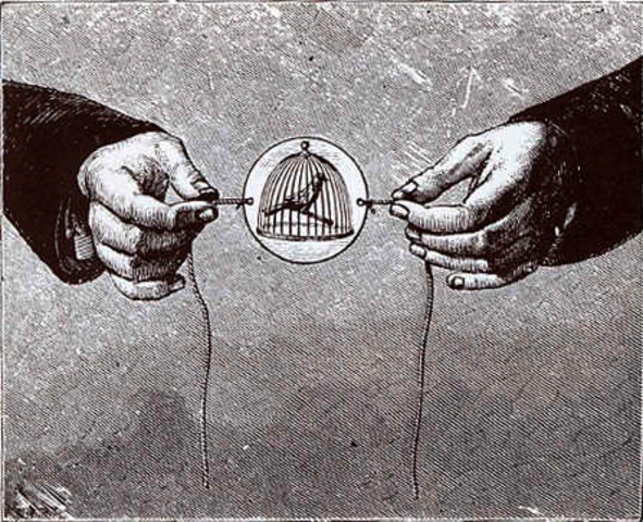 Thaumatrope created in 1827