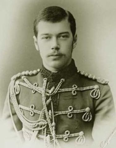 Nicholas II becomes czar of Russia