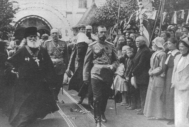 Czar Nicholas II abdicates the Russian throne