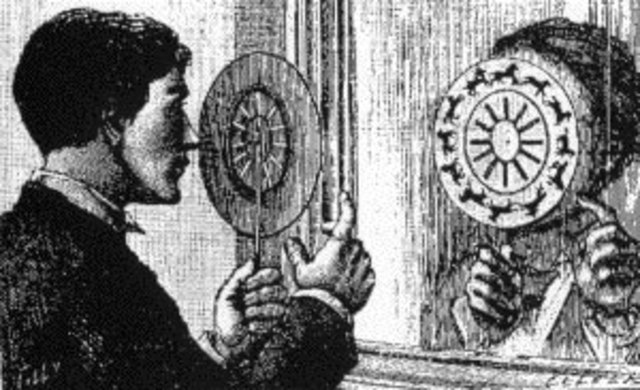 Phenakistoscope created by Simon von Stampfer