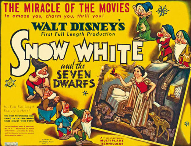 Disney relased first full length animated feature film