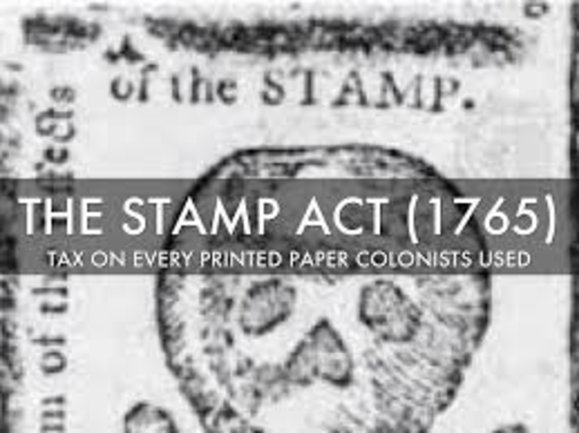 The Stamp Act.