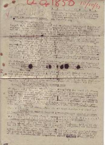 Πρώτη δημόσια εκδήλωση του ΕΑΜ με διάγγελμα.