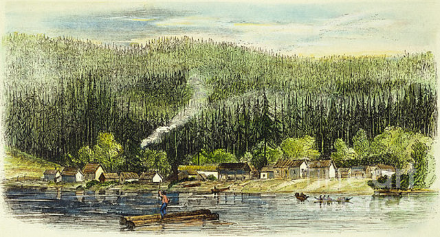 The Oregon Territory officially became a part of the U.S.