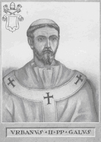 Emperor Alexius I contacts Pope Urban II of military help in the Middle East