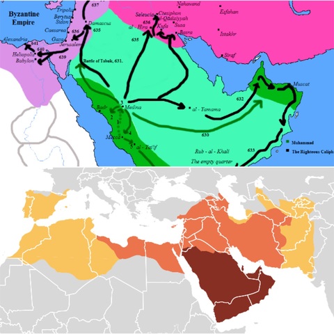 Early Islamic military campaigns into Byzantine territory
