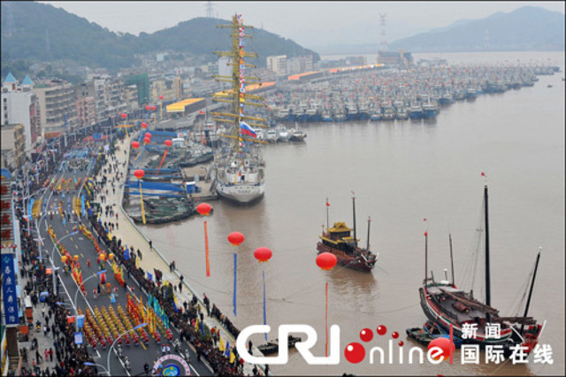 Arriving in the Zhoushan port