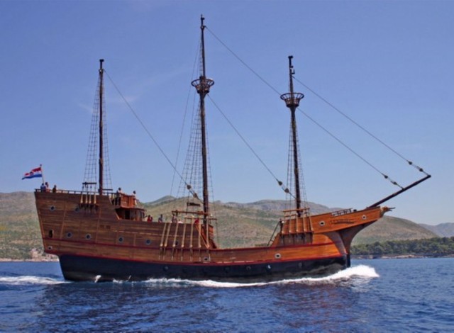 The Ship Docks in Italy