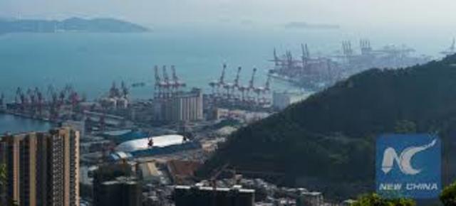 Arriving at the Shekou port