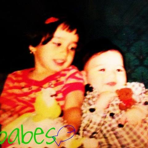 Disfrutando la felicidad con mi hermana