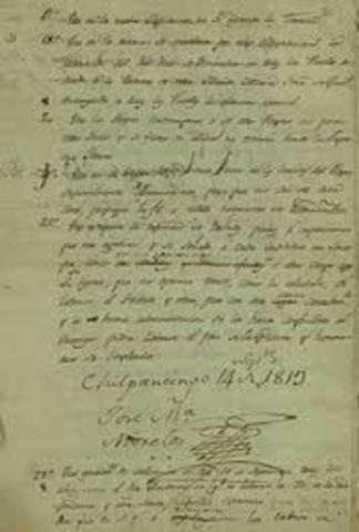 SENTIMIENTOS DE LA NACIÓN