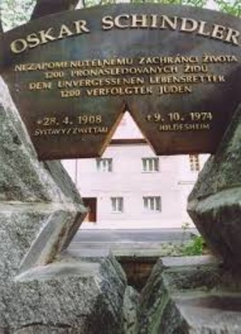 Oskar Schindler's birth