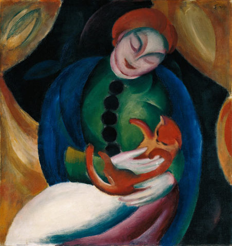 XXe siècle, Franz Marc, Madchen mit Katze